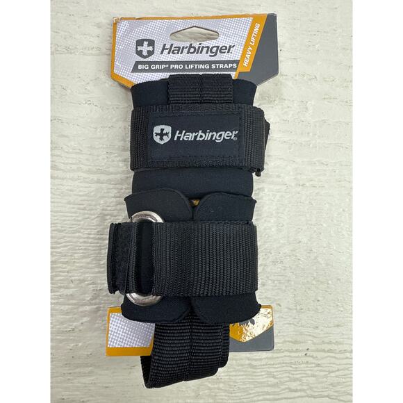Harbinger Big Grip Pro Lifting Straps - Heavy Duty Neotek Padding - NEW - Picture 1 of 3